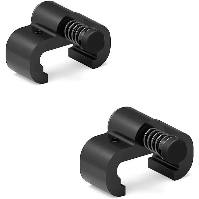 2 count Adjustable Barn Door Stopper fit for 1.57inch/40mm Flat Track, Sliding Barn Door Hardware Accessories