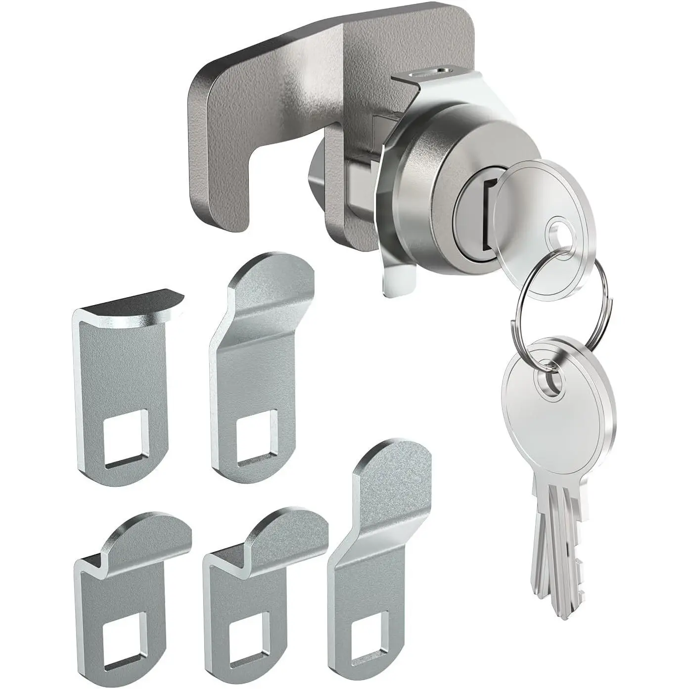 L-1172C National Mailbox Lock Replacement C9100 - with 3 Keys and 6 Shaped Locking Tabs, Replacement for USPS Mailbox Key Lock
