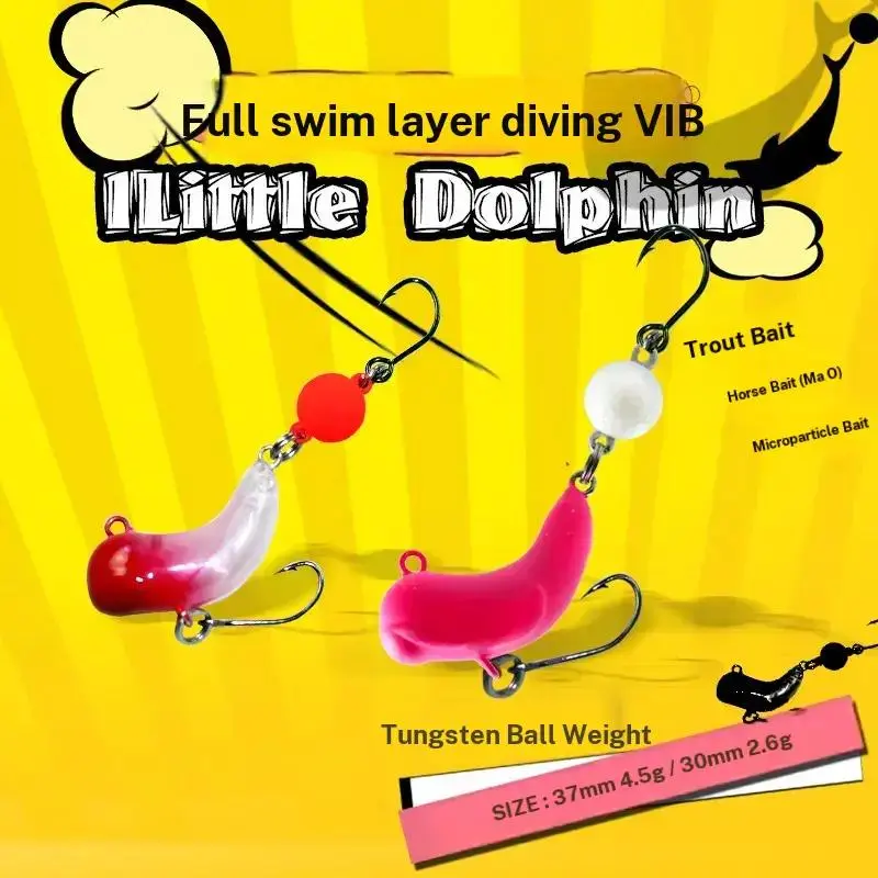 Japanese Micro Multi Jointed Fish Mini VIB Lure 2.6g Full Water Layer Sinking Hard Bait Artificial Swimbait for Trout Chub Tilapia Freshwater Stream Fishing Tackle