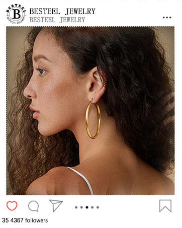 BESTEEL 14K Chunky Gold Plated Hoop Earrings for Women With 925 Sterling Silver Post Hollow Tube Hoops Earrings 4mm Thick Gold Hoop Earrings Hypoallergenic Lightweight Gold Large Hoop Earrings 25/30/40/50/60/70MM BESTEEL 14K Chunky Gold Plated Hoop Earrings for Women With 925 Sterling Silver Post Hollow Tube Hoops Earrings 4mm Thick Gold Hoop Earrings Hypoallergenic Lightweight Gold Large Hoop Earrings 25/30/40/50/60/70MM