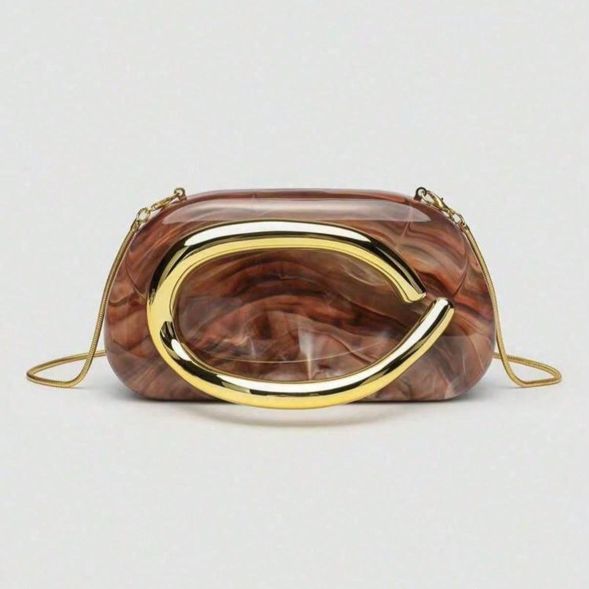 Acrylic Clutch Bag with Chain, Comfortable And Fashionable, Stylish Handbag, Personalized Gift Choice, Accessory Fashionable Style Crossbody Bag Suitable for All Occasions, Affordable Luxury Feel, Rebellious Party Bag, Ideal for Valentine's Day