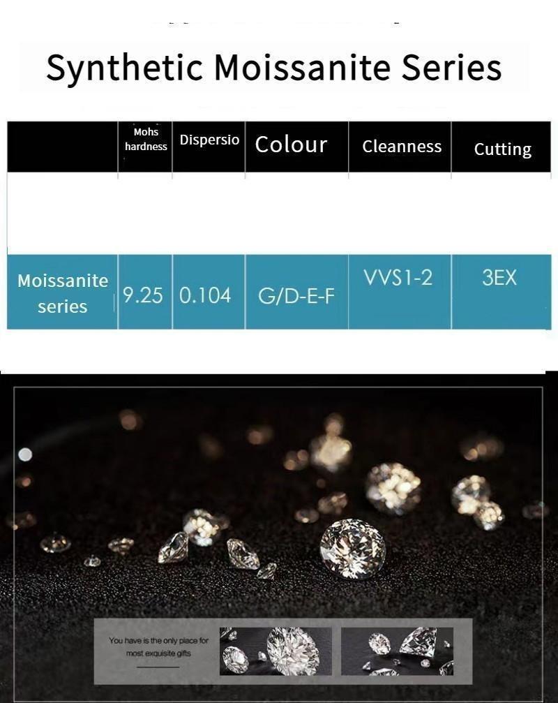 S925 Sterling Silver Radiant Rectangular Ring Synthetic Moissanite Ring 2Carat-448(50%)