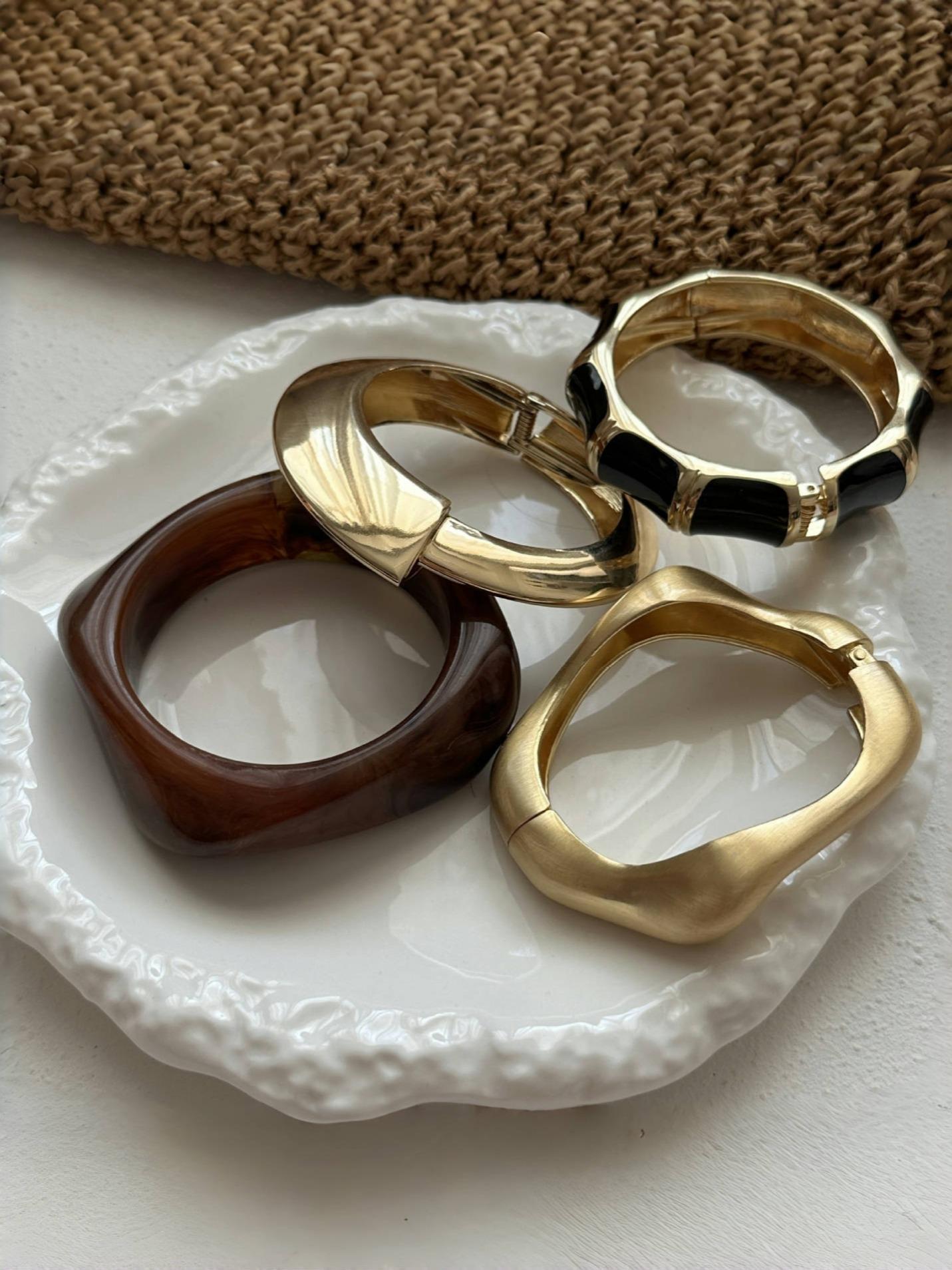 Irregular Design Cuff Bangle Fashionable Jewelry for Women & Girls, Casual All-match Accessories for Party, Daily Clothing Decor, Exquisite Jewelry for Birthday Gift, Jewellery
