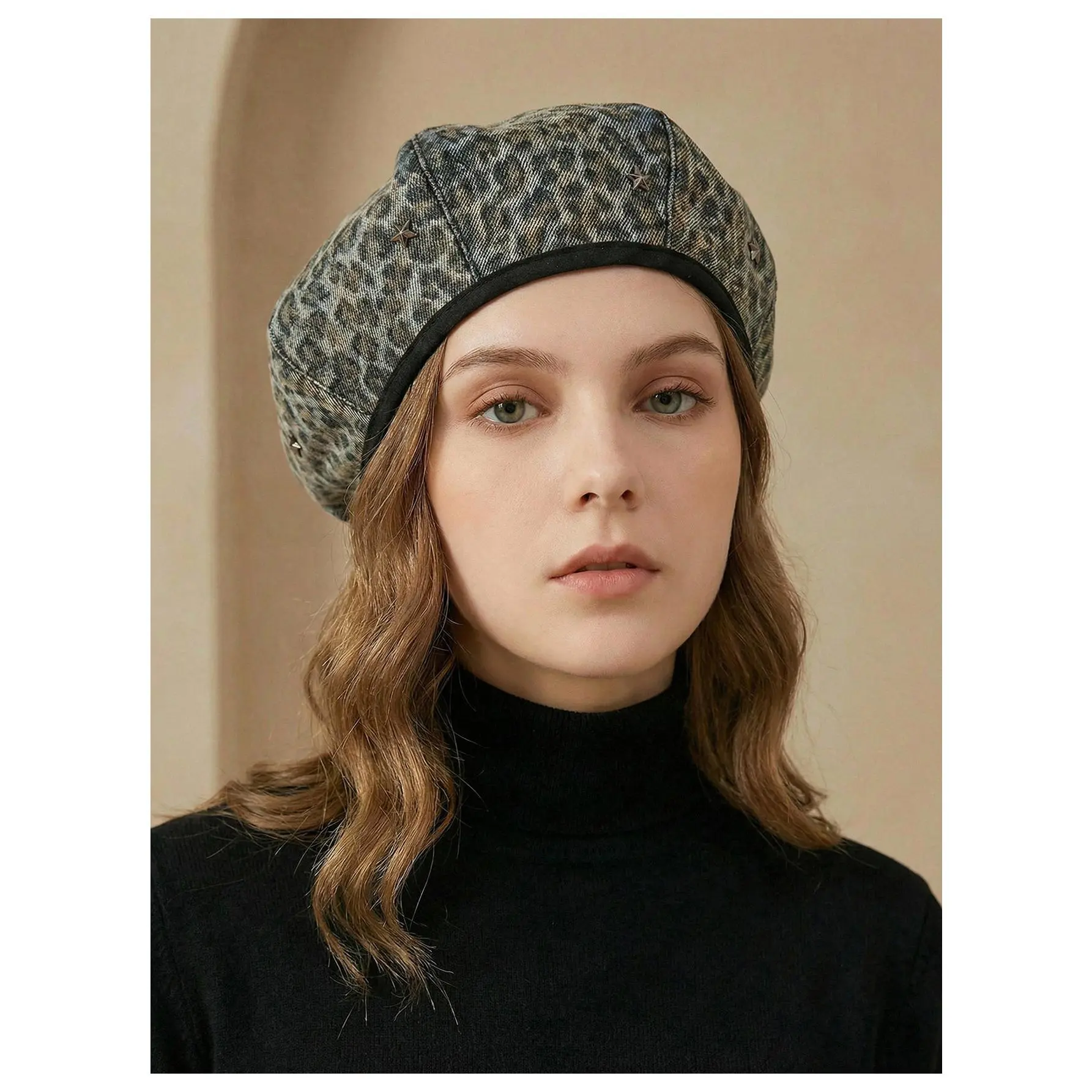 Women Beret Hats, Leopard Cute and Comfortable Party Hats