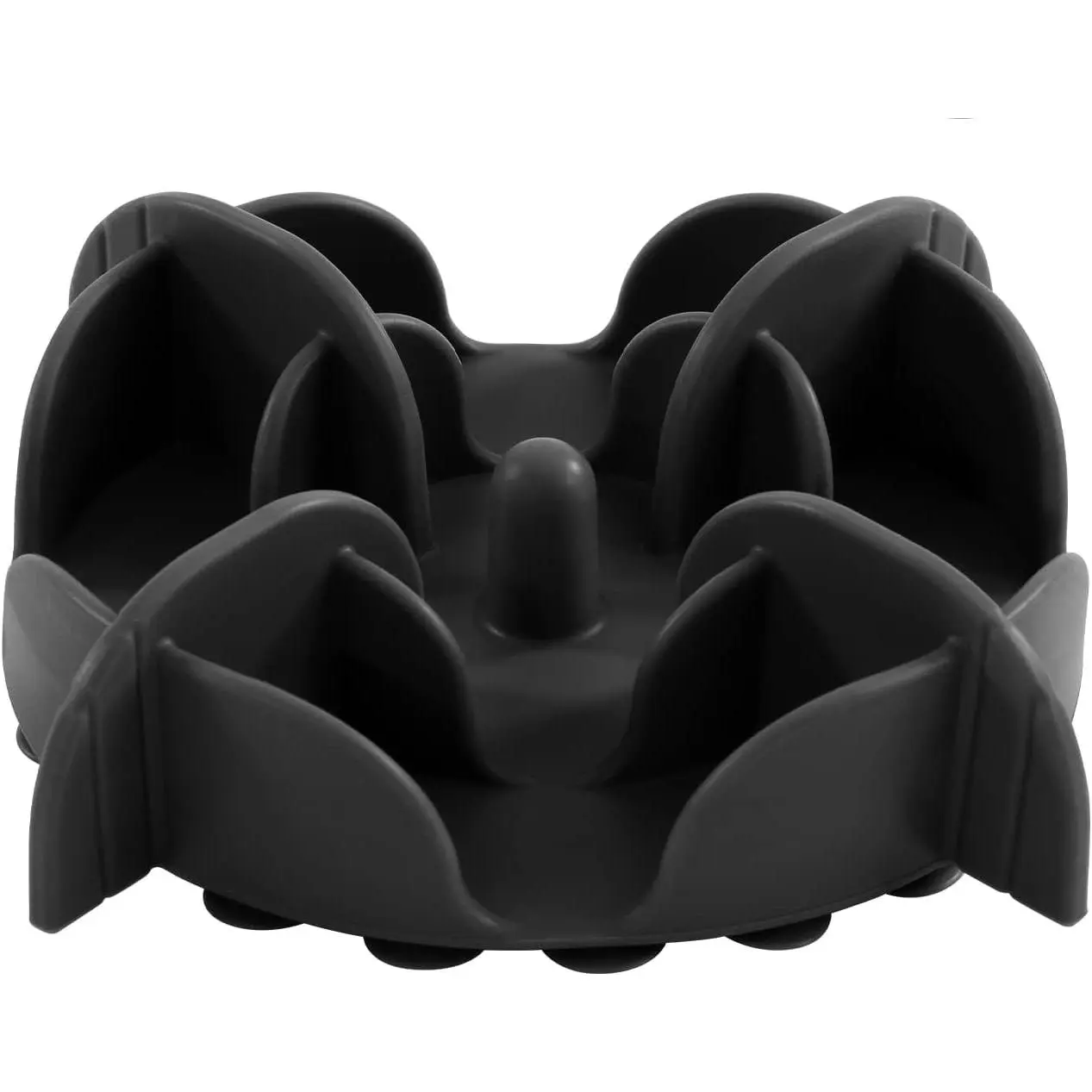 Slow Feeder  Bowls Insert, 5.4 Inch Cuttable Slow Feeder Insert with 17 Octopus Suction Cups for Small Size   Bowl (Small, Black)