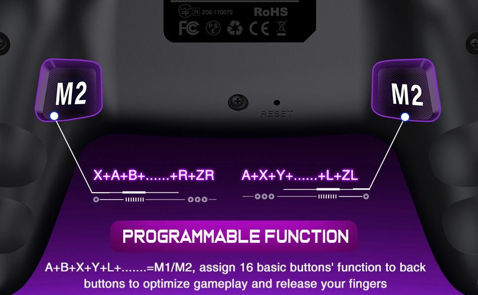 Switch 2 Controller for Switch 2/Switch/Lite/OLED/Android/iOS/PC, Wireless Pro Controller Work with Programmable,Vibration,TURBO & Wakeup Switch 2 Controller for Switch 2/Switch/Lite/OLED/Android/iOS/PC, Wireless Pro Controller Work with Programmable,Vibration,TURBO & Wakeup