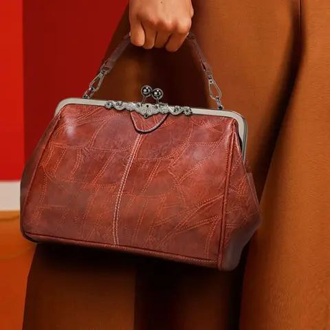 【Black Friday】Women's Elegant PU Leather Handbag, Trendy Gorgeous Large-Capacity Chic Vintage Bag for Work & Daily Use, Crossbody Shoulder Bag, Crossbody Purses #GLOBAL PICKS