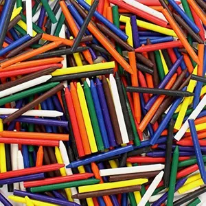 Bulk 270 Count Unwrapped Wax Crayons, 9 Colors, Paperless No Wrapper, ASTM D-4236 Safety Tested, Perfect for Kids Crafting, Parties & Art Activities