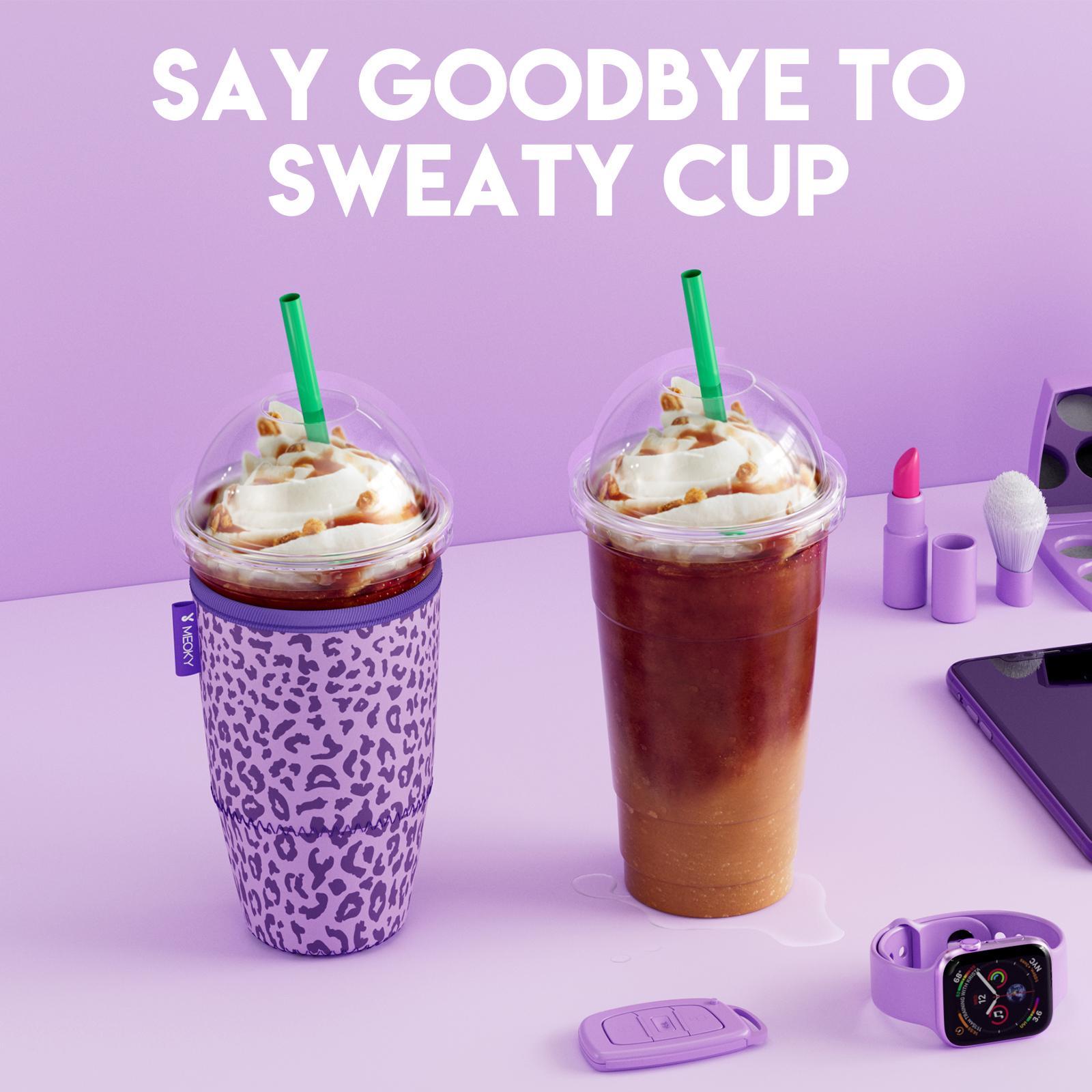 Milk Tea Cup Holder Cover Set, 3 Counts/set Mixed Size Foldable Cup Sleeve with Easy-grip Handle, Drinkware Accessories for Home Office Outdoor Camping, 【without Cup】, Drink Protectors