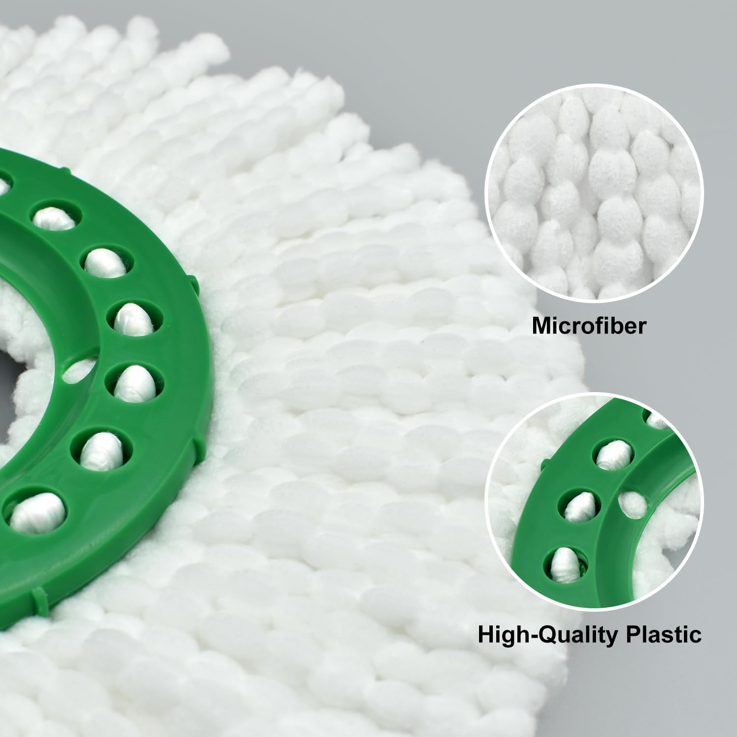 Mop Replacement for Libman Tornado Spin Mop Thick Microfiber Spin Mop Refill Heads for Libman Tornado Spin Mop System, Easy to Replace and Machine Washable, Wet Dry Clean (White, 3 Pack) Mop Replacement for Libman Tornado Spin Mop Thick Microfiber Spin Mop Refill Heads for Libman Tornado Spin Mop System, Easy to Replace and Machine Washable, Wet Dry Clean (White, 3 Pack)