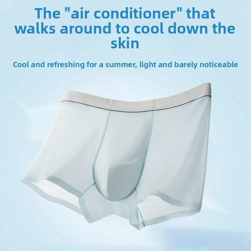 Men's 6-Pack Bacteriostatic Breathable Cooling Cotton Stretch Seamless Boxers/Trunks, Menswear Underwear for Gym, Casual Wear, Machine Washable, Non-Irritating, Zero Irritation