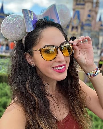 Night Vision Driving Glasses Women Anti Glare Polarized, Wrap Around Nighttime Safety Glasses UV Protection