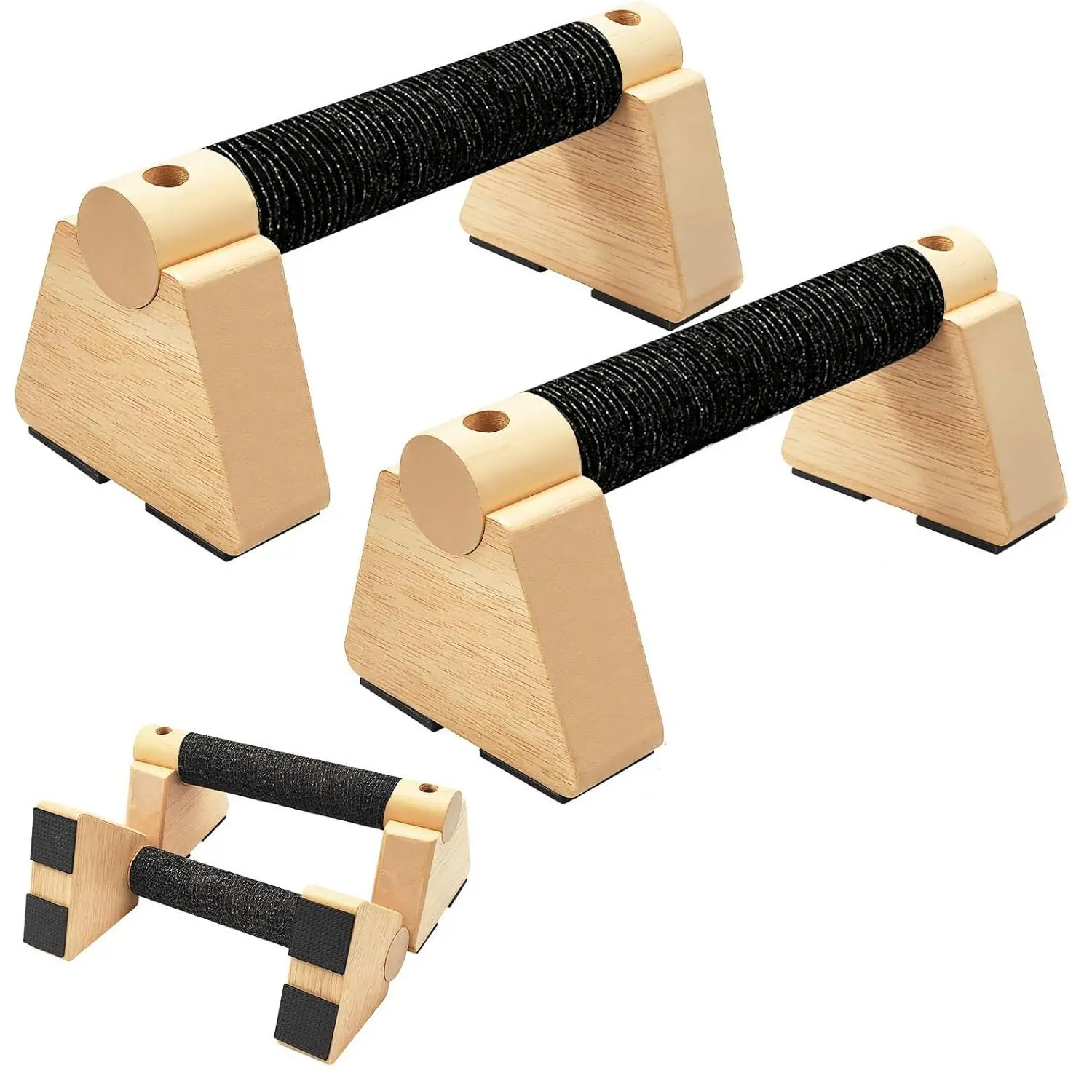 Parallettes Bars - Wooden Calisthenics Equipment for Handstand Training, Push Up Bars & Calisthenics Bar - Handstand Bars and Pushup Handles for Men