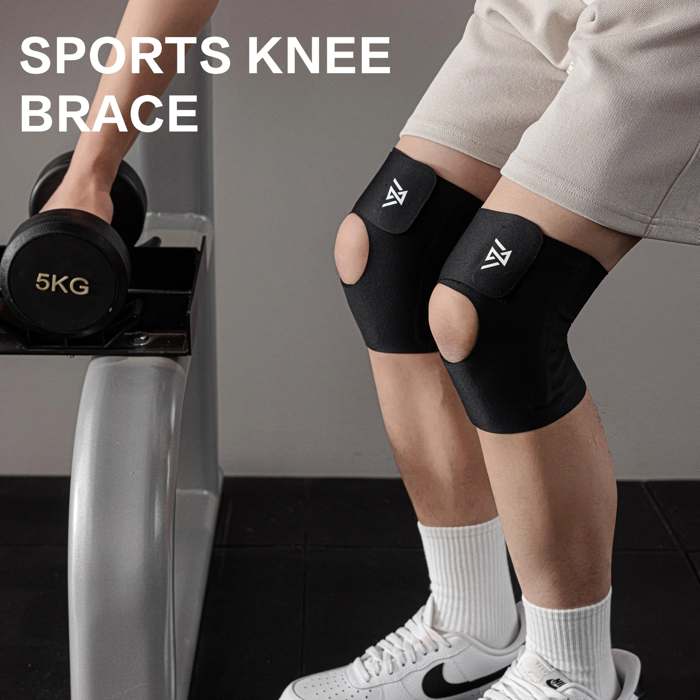 【1PC】Unisex Lightweight Breathable Knee Support Brace for Basketball Running Fitness Jump Rope Badminton Joint Protection Sports Knee Sleeve for Men and Women