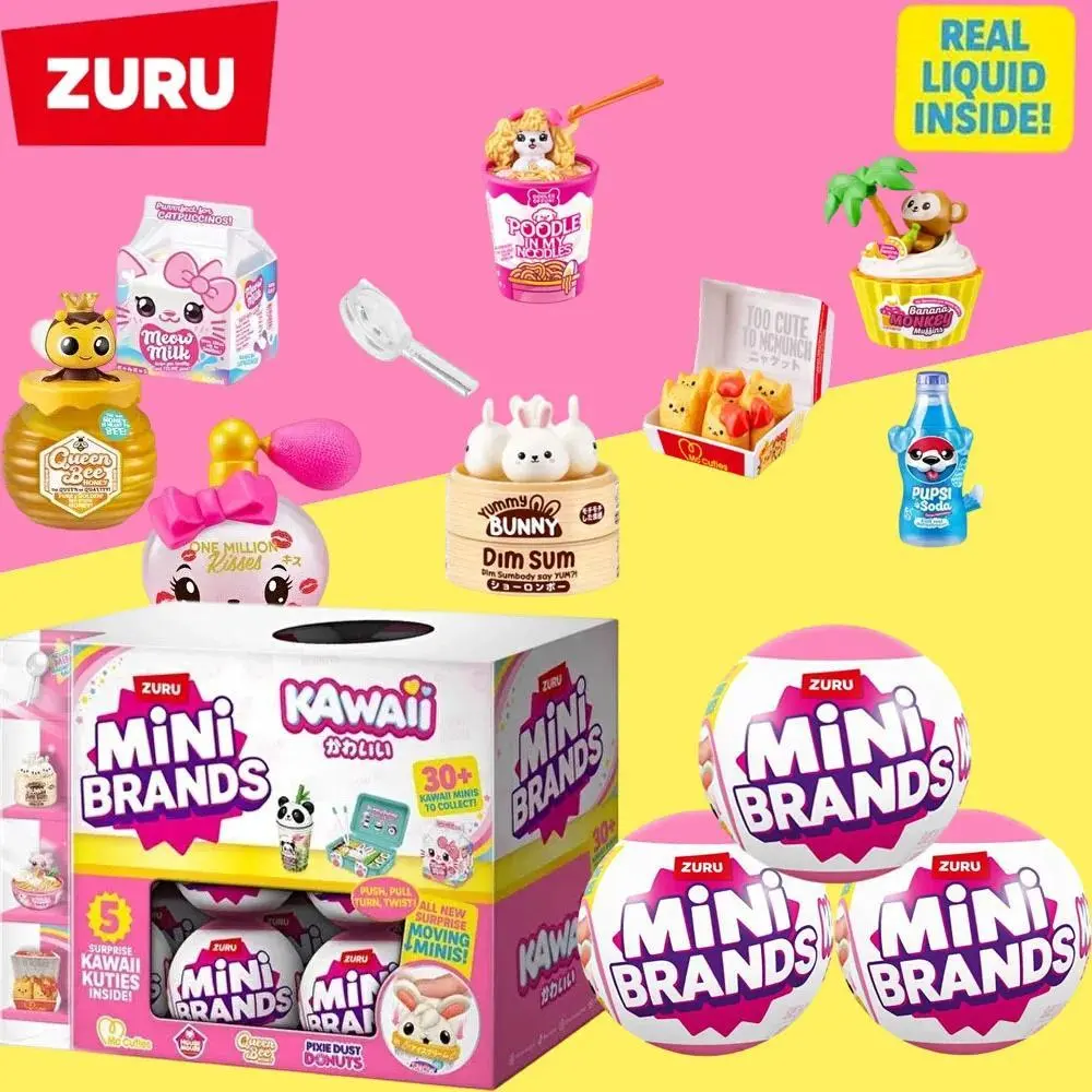 Zuru Surprise Toy Mini Toy Brands Kawai  Kawaii Food Toys Cute Mystery Random Blind Boxes Miniature Toy Original Birthday Gift