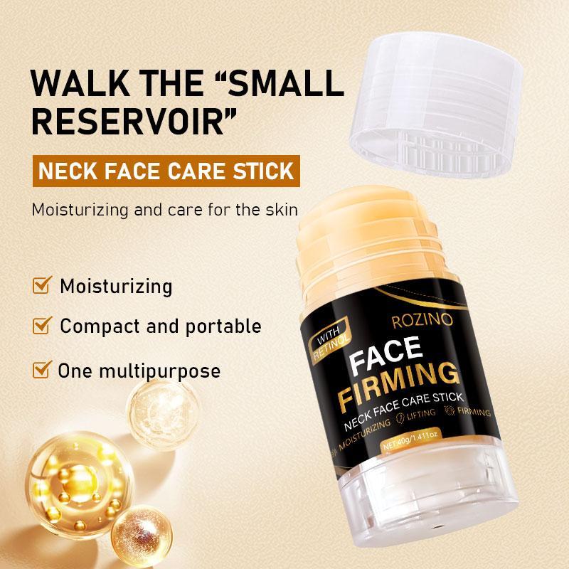 Retinol Firming Facial Moisturizer Care Stick, 40 g / 1.41 oz, Lifts & Reduces Wrinkles on the Face & Neck, Moisturizes & Nourishes, Reduces Fine Lines, Portable Design with Anti-Aging Ingredients