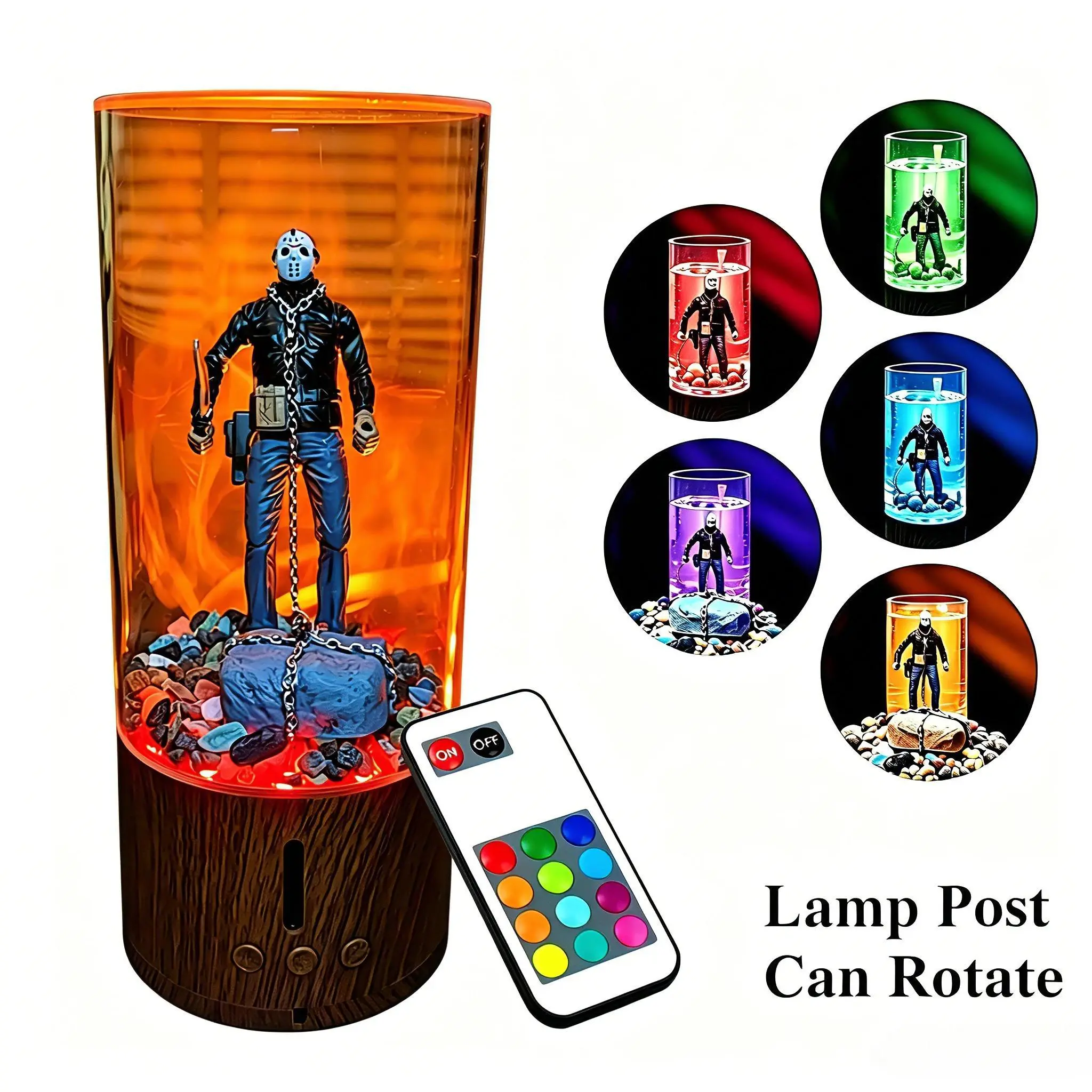 Jason Water Column Lamp Friday Series Horror Collector Water Lantern Horror Decor Gift Souvenir Halloween Night Lantern Decor