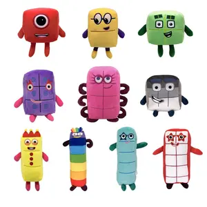 1pcs Cartoon number Plush Doll Toy Educational Stuffed Movie TV number Toys Kids Gift early childhood education doll