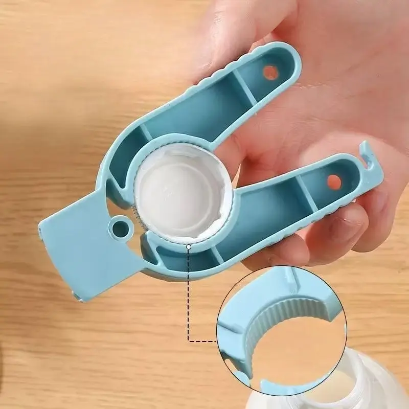 Multifunctional beverage bottle opener, plastic bottle opener, lightweight, easy to carry and practical, easily opens bottle caps and cans, can opener tool, Plastic Can Openers