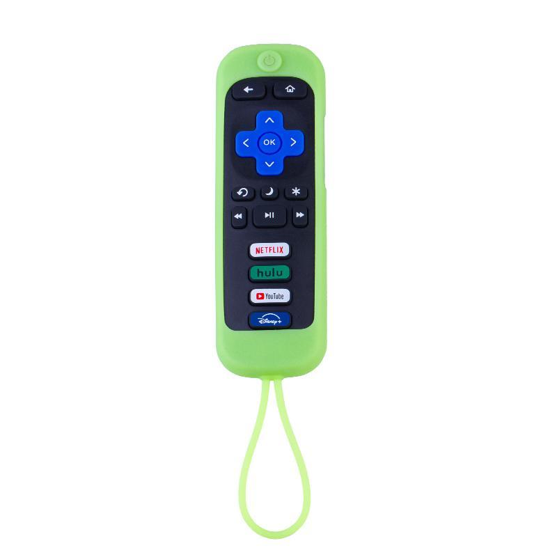 Remote Control Case, 1 Count Luminous Silicone Remote Control Cover, Dustproof Remote Control Protector for TCL Roku TV Remote Control