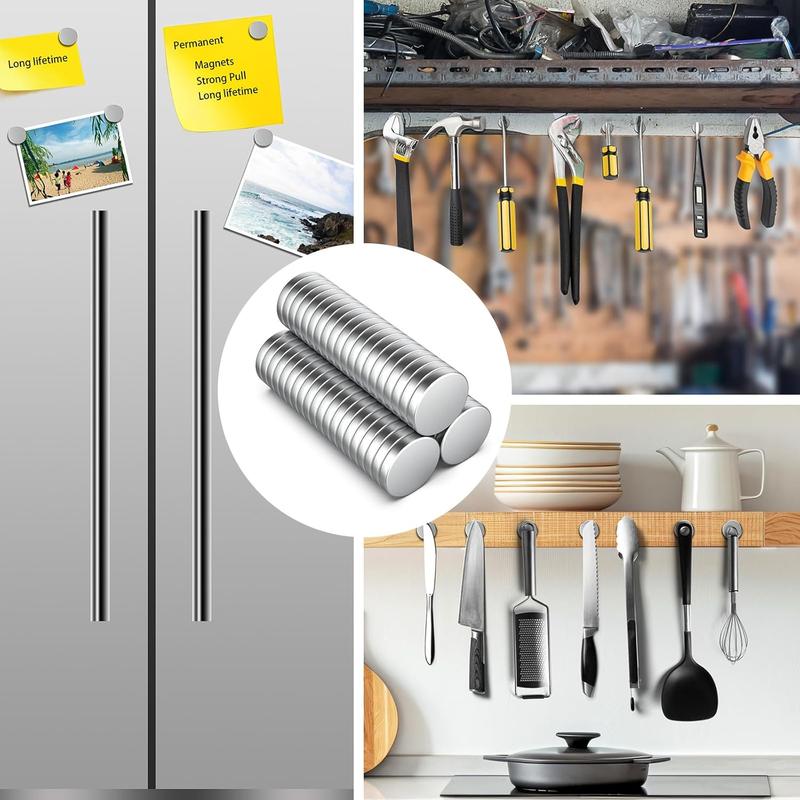 25 Pack Small Neodymium Magnets, Refrigerator Magnets – Strong Rare Earth Magnets for Whiteboard, Crafts, Kitchen Cabinet, Office & DIY Projects