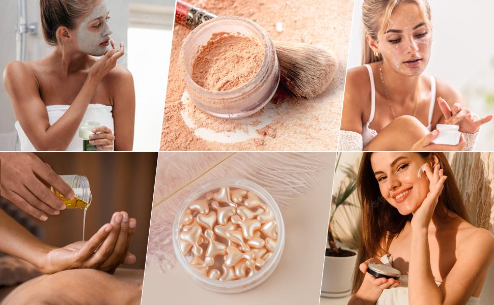 36 Pack 2 OZ Plastic Jars Round Clear Cosmetic Container Jars with Clear Lids, Perfect for Lotion, Slime，Cream, Ointments, Makeup, Eye Shadow, Samples, Pot, Travel Storage