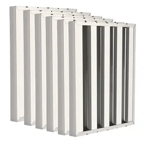 6 Pack Commercial Range Hood Filters - 19.5 x 15.5 in - 5 Grooves, 430 Stainless Steel Baffle, Grease Rated Canopy Filter for Kitchen Exhaust Hoods