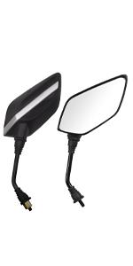 THE WELL KEPT 8MM Motorcycle Mirrors Universal for 7/8" Handlebars Bike Mirror Compatible with ATV,Snowmobile,Scooter,Moped,Dirt Bike,Sportsman-Convex Mirrors THE WELL KEPT 8MM Motorcycle Mirrors Universal for 7/8" Handlebars Bike Mirror Compatible with ATV,Snowmobile,Scooter,Moped,Dirt Bike,Sportsman-Convex Mirrors