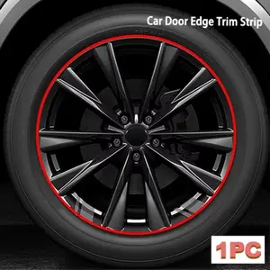 8 Meter Universal Automotive Car Wheel HUB Side Protection Strip Protector, Anti-Scratch Durable Wheel Rim Decor, Waterproof Shockproof Tire Guard, Easy Install Exterior Accessory