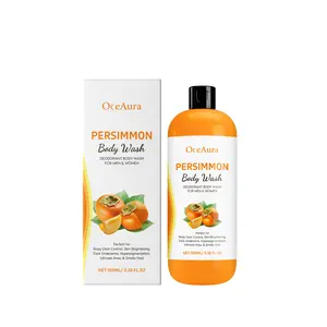 OceAura Persimmon Fresh Shower Gel with Rosemary & Lavender Extract Gentle Moisturizing Cleansing Skin Smooth Nourishing Plant Extract