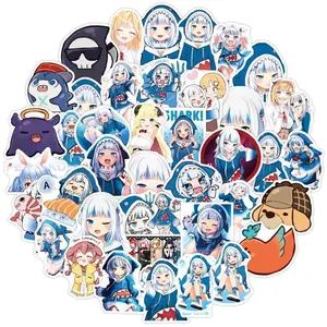 10/50pcs  vtuber PVC Waterproof Stickers For Luggage Wall Car Laptop Bicycle Motorcycle Notebook Laptop Toys Stickerspopular stickers Cute beautiful