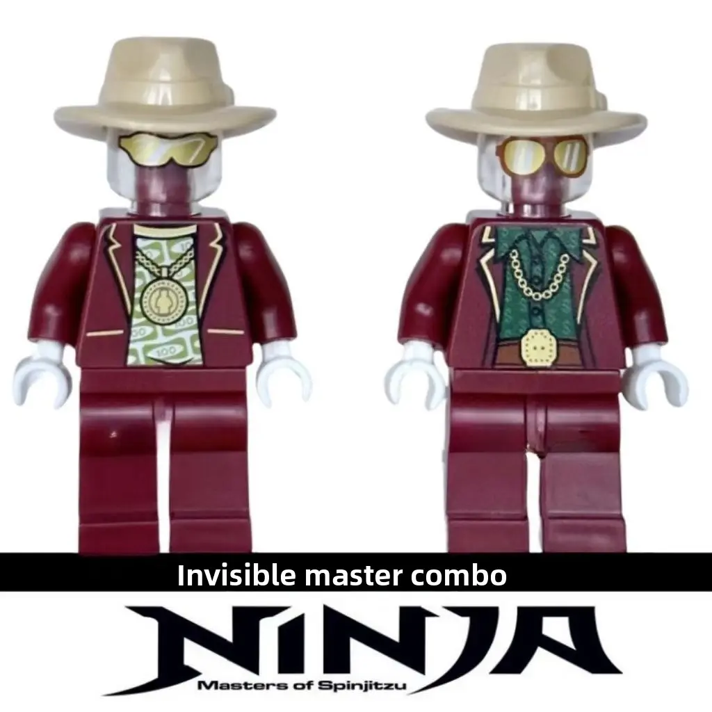 Minimalist-style block minifigures, compatible with standard interlocking block systems, ideal collectible ornaments