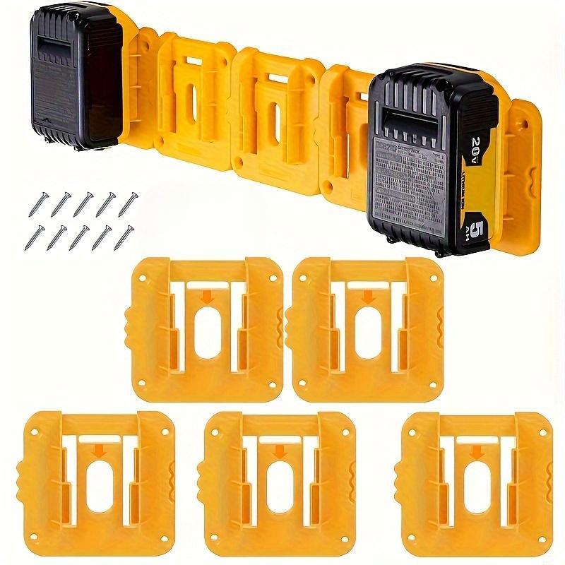 Battery Holder for Dewalt 18V 20V Cordless Battery, Compatible with DCB200/201/202/203/204 Battery, Power Tool Accessories