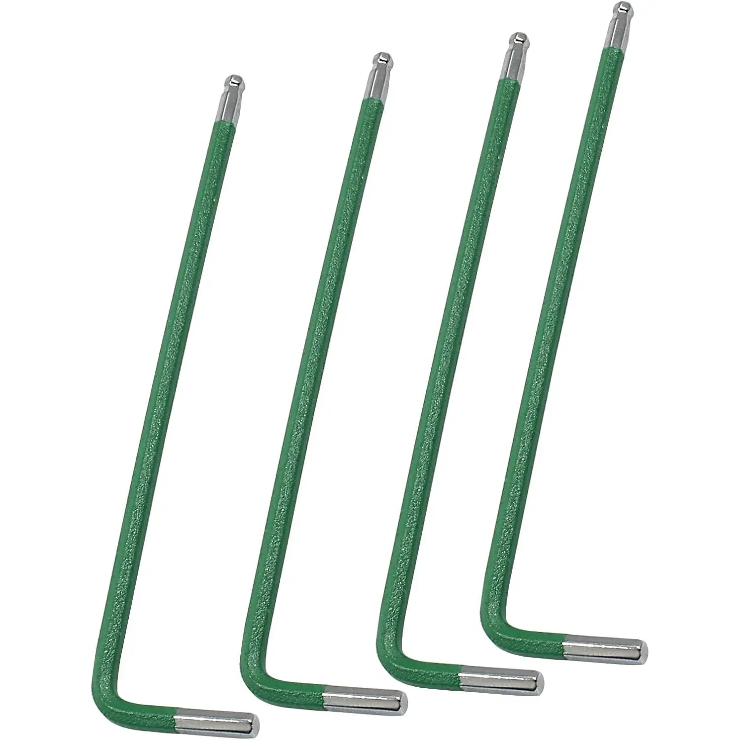 2.5mm Ball End Allen Wrench Set, 25 Angle, Green | 25° Angle Metric, Green, L Key Wrench, For , Furniture, Equipment