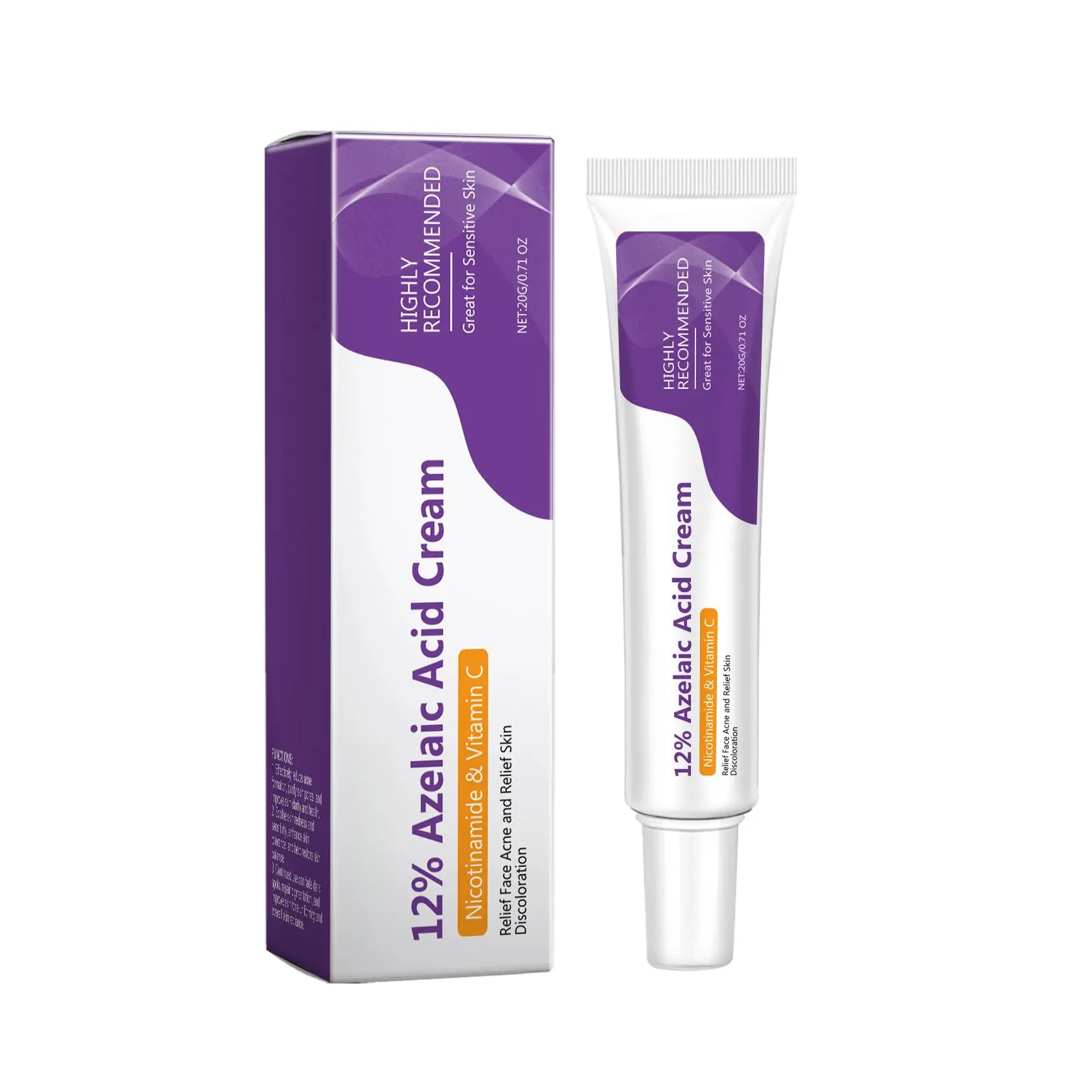 Azelaic Acid Face Cream with Glycerin, Lightweight Clarifying Moisturizer for Smooth, Soft & Clear-Looking Skin
