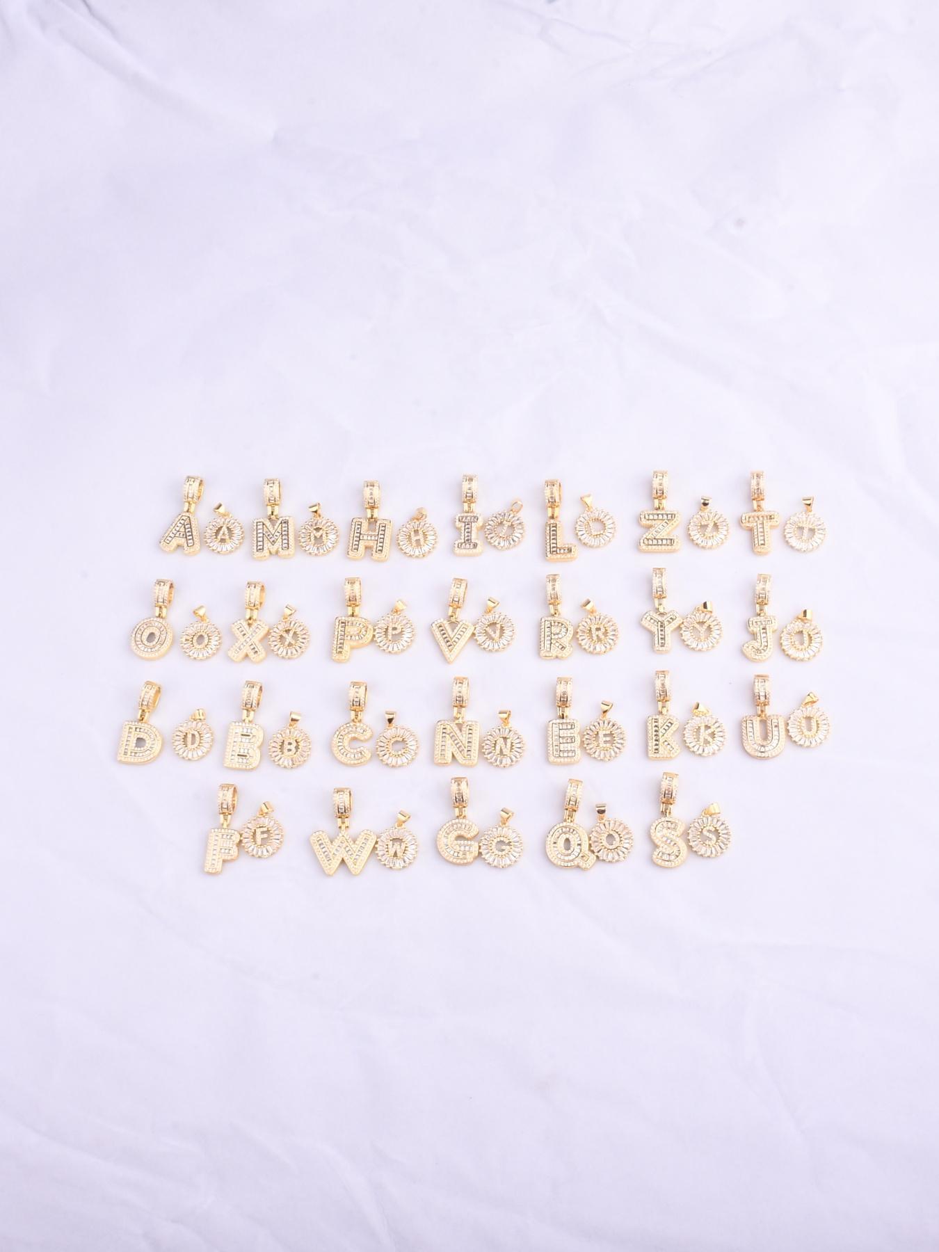 Initials Necklace with Box, 26 Letters Pendant Necklace for Women & Girls, Fashion Jewelry for Party, Daily Decor, Trendy All-match & Exquisite Jewelry for Birthday Gift, Initial Necklace Set