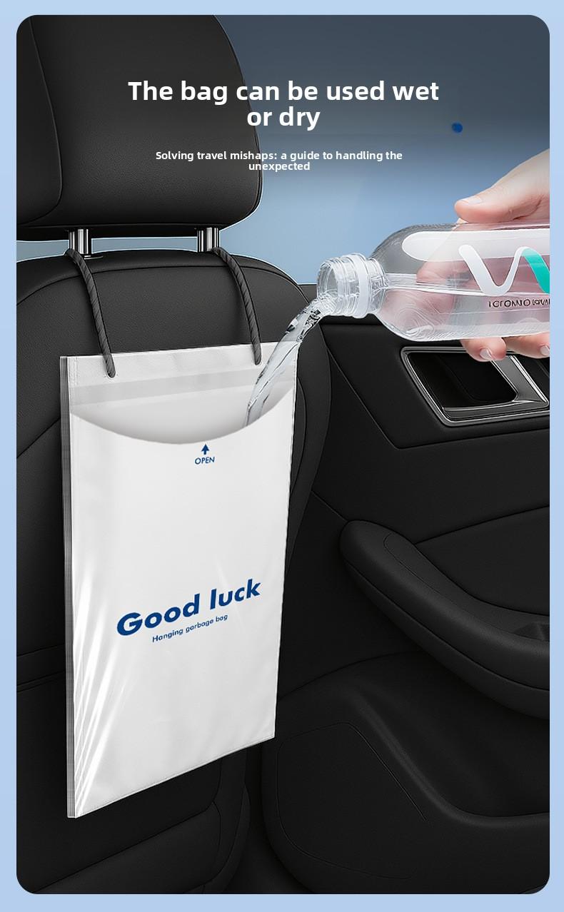 Hanging Car Trash Bags - Leak-proof, Recyclable, 50 pieces per pack