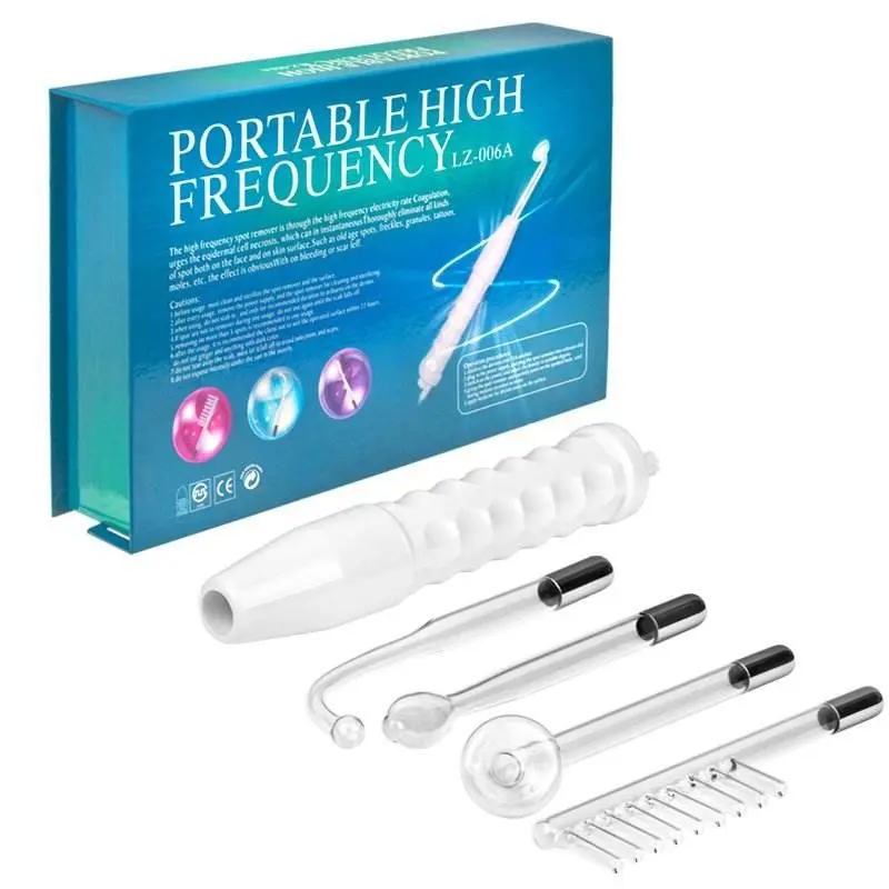 Home Beauty Device, 4-In-1 High-Frequency Facial Care Machine, Body and Face Treatment Stick, Home Use Cosmetic Instrument