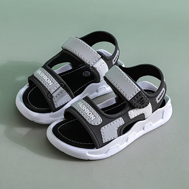 New(New)Boys and Girls Summer Sandals - Soft Sole Lightweight PVC Upper, Black Rubber Outsole, Casual Beach Shoes