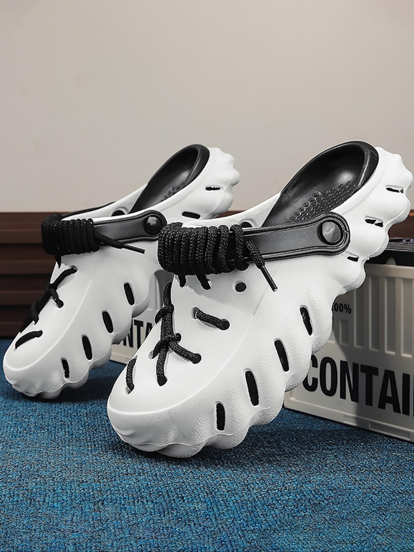 Unisex's Minimalist Casual Plain Color Slides, Lightweight Breathable Comfortable Slides, Sporty Breathable Clogs, Non-slip Slippers for Indoor & Outdoor Wear, Boy