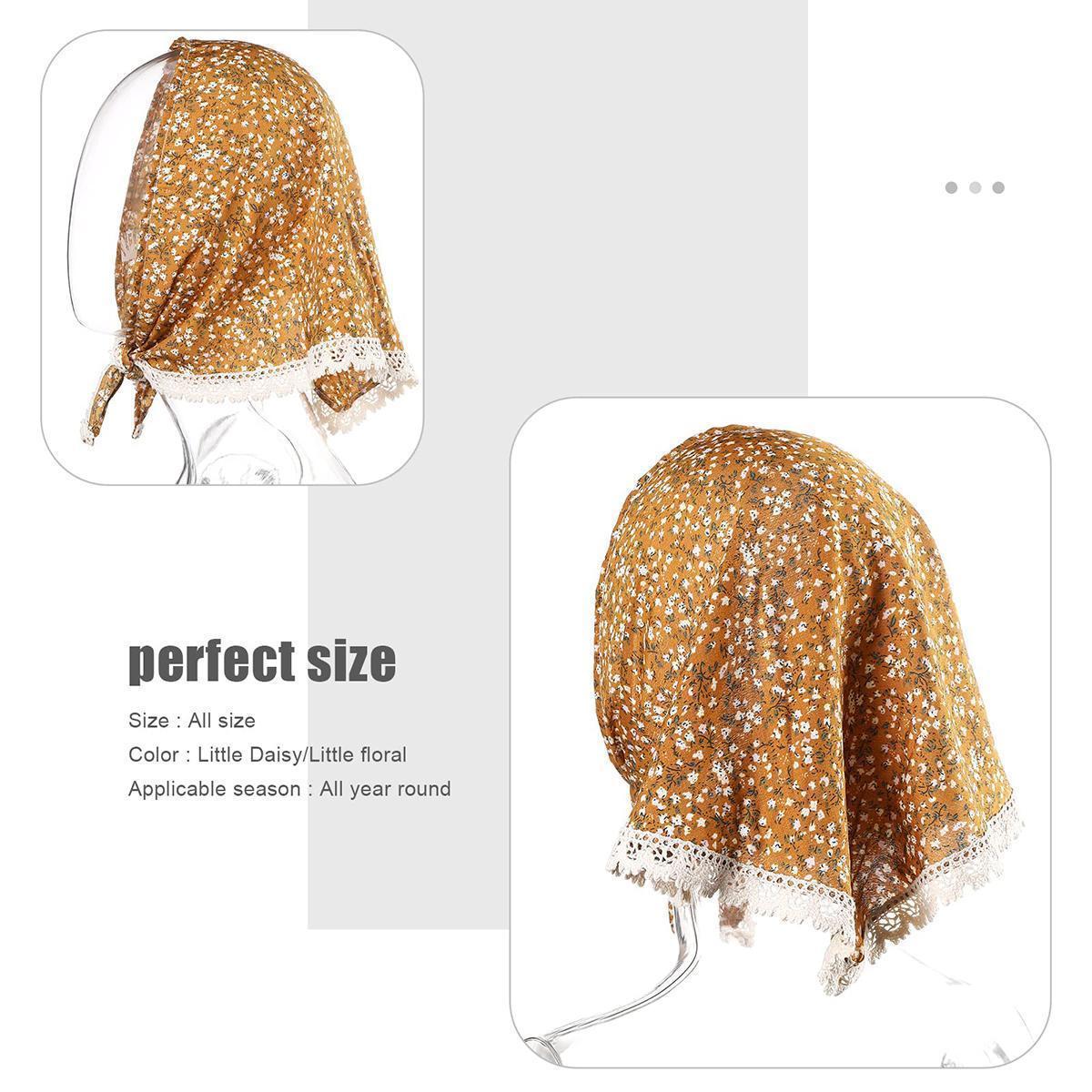 AWAYTR 3Pcs/Set Flower Printed Hair Bandanas Headbands Solid Color Chiffon Head Kerchief for Women Girls Bohemian Hair Scarf Floral Lace Edge Headband Bandana AWAYTR 3Pcs/Set Flower Printed Hair Bandanas Headbands Solid Color Chiffon Head Kerchief for Women Girls Bohemian Hair Scarf Floral Lace Edge Headband Bandana