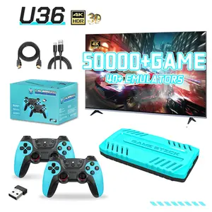 New U36 Game Console, 2.4G Wireless HDMI HD Home Arcade Game Console with Joystick