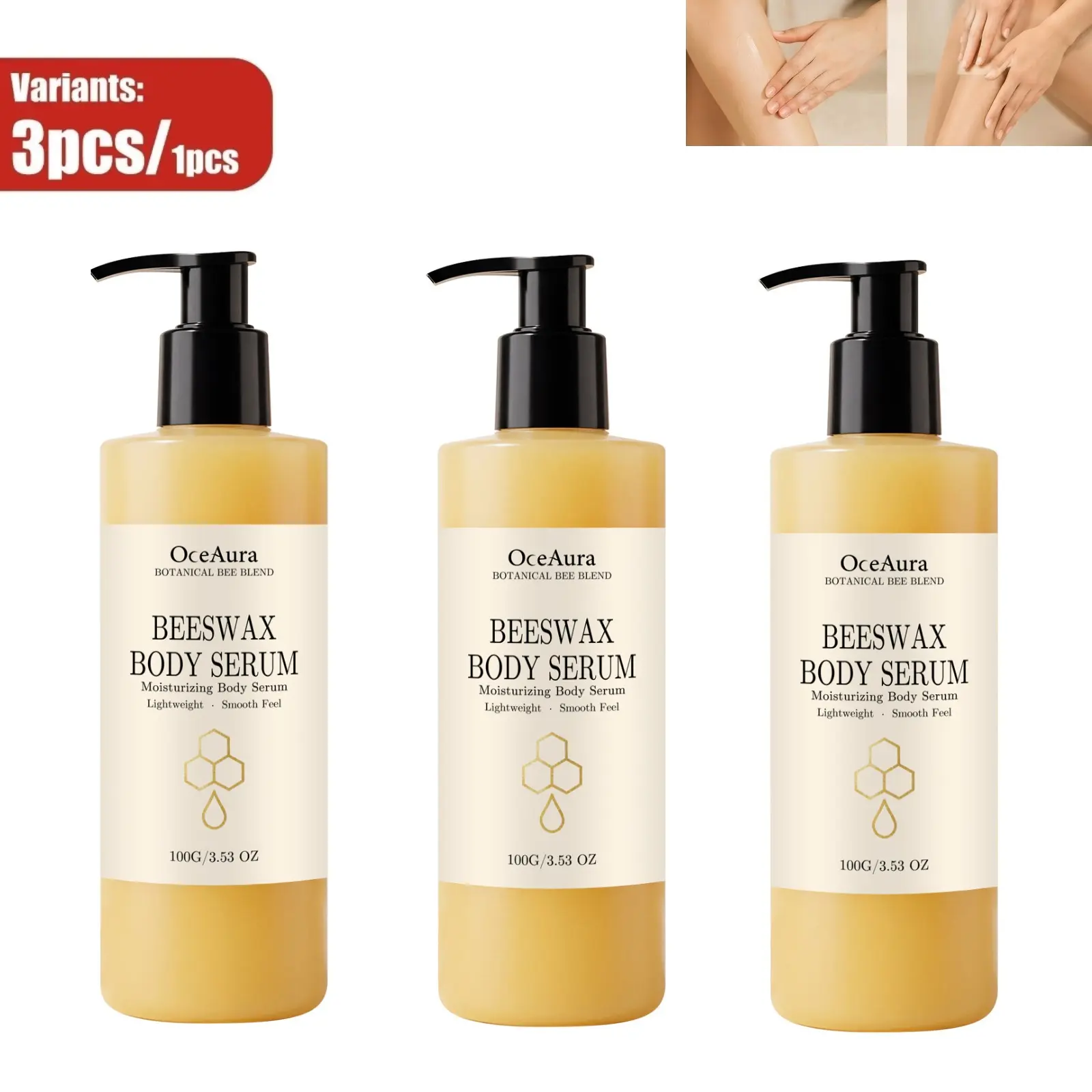 Moisturizing Body Serum, Gentle Formula Delivers Silky Soft Feel, Features Lightweight Refreshing Texture, Ideal Hydrating Essence For Daily Full-Body Care