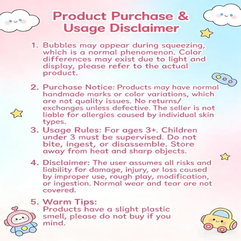 Clear Blue Simulated Maltose Squishy Soft Squeeze Slow Rising Anti Stress Sensory Toy