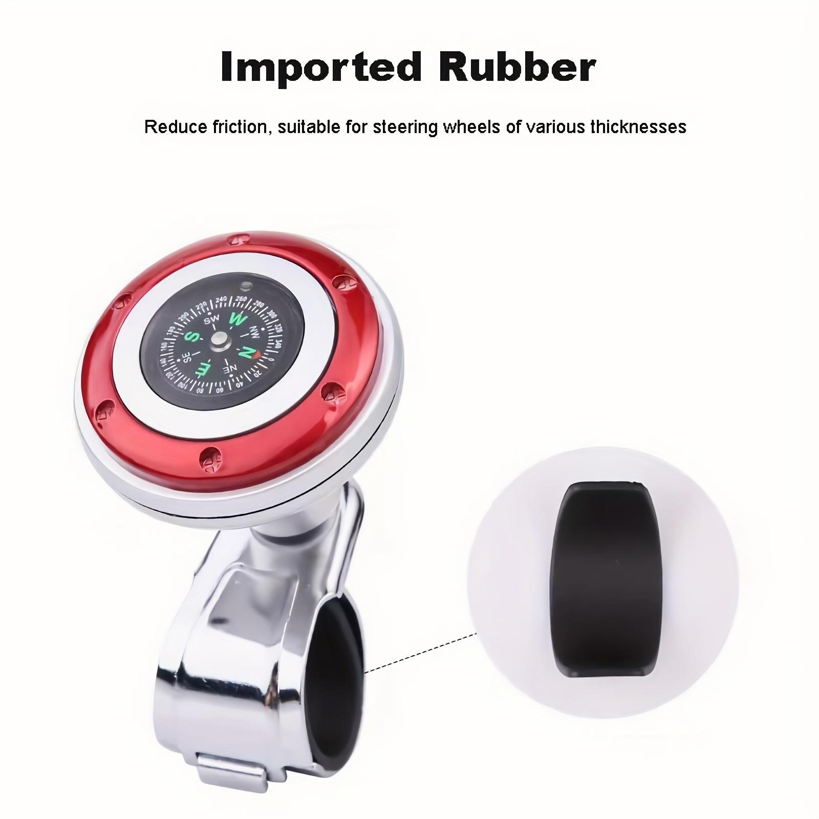 360 °   Rotatable Car Steering Wheel Spinner Knob with Compass, Vehicle Steering Auxiliary Handle for Effortless Driving