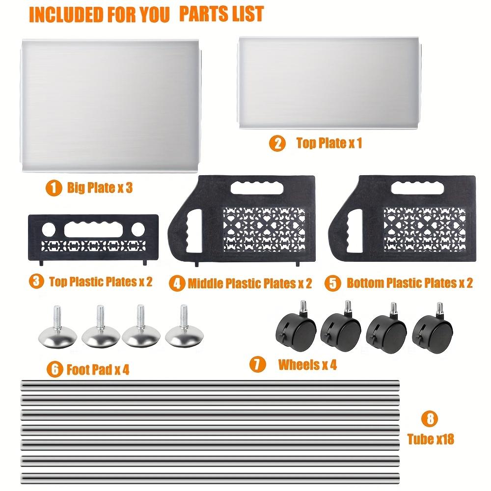 3 Tier Stackable Storage Baskets for Kitchen, Fruit Vegetable Organizer Cart with Wheels, Multi-functional Storage Basket Stand Utility Rack for Pantry, Produce, Onion, Potato 3 Tier Stackable Storage Baskets for Kitchen, Fruit Vegetable Organizer Cart with Wheels, Multi-functional Storage Basket Stand Utility Rack for Pantry, Produce, Onion, Potato