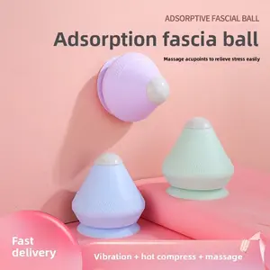 Electric adsorption fascia ball acupoint relaxation massager foot shoulder neck waist relaxation vibration hot compress massage ball Adjustable Relaxing