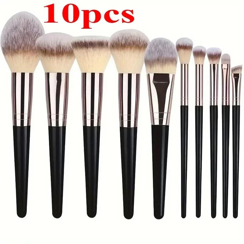 Professional Makeup Brush Set 3/10/15pcs, Eyeshadow Foundation Concealer Soft Fluffy, Women Beauty Tools, Mixed Brushes