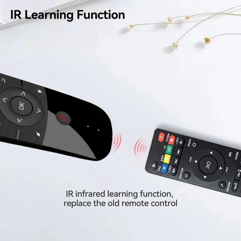 Wireless Remote Control for Nvidia Shield and Android TV, 2.4g Wireless Keyboard Mouse Controller for Projector Htpc PC, Not Support Samsung Lg Sony Tcl Tvs