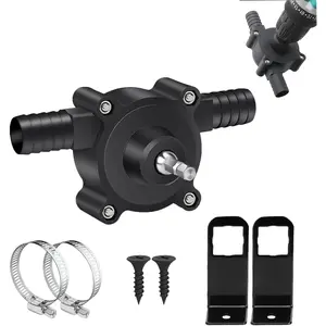 GJANSH Electric Drill Pump - Self-Priming Transfer Portable Hand Drill Powered Pump for Water Gasoline Oil Diesels Fluid Transfer Quick Pumping Speed